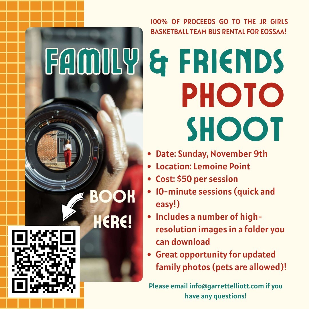 Bayridge Jr Girls Family Photo Fundraiser November 9