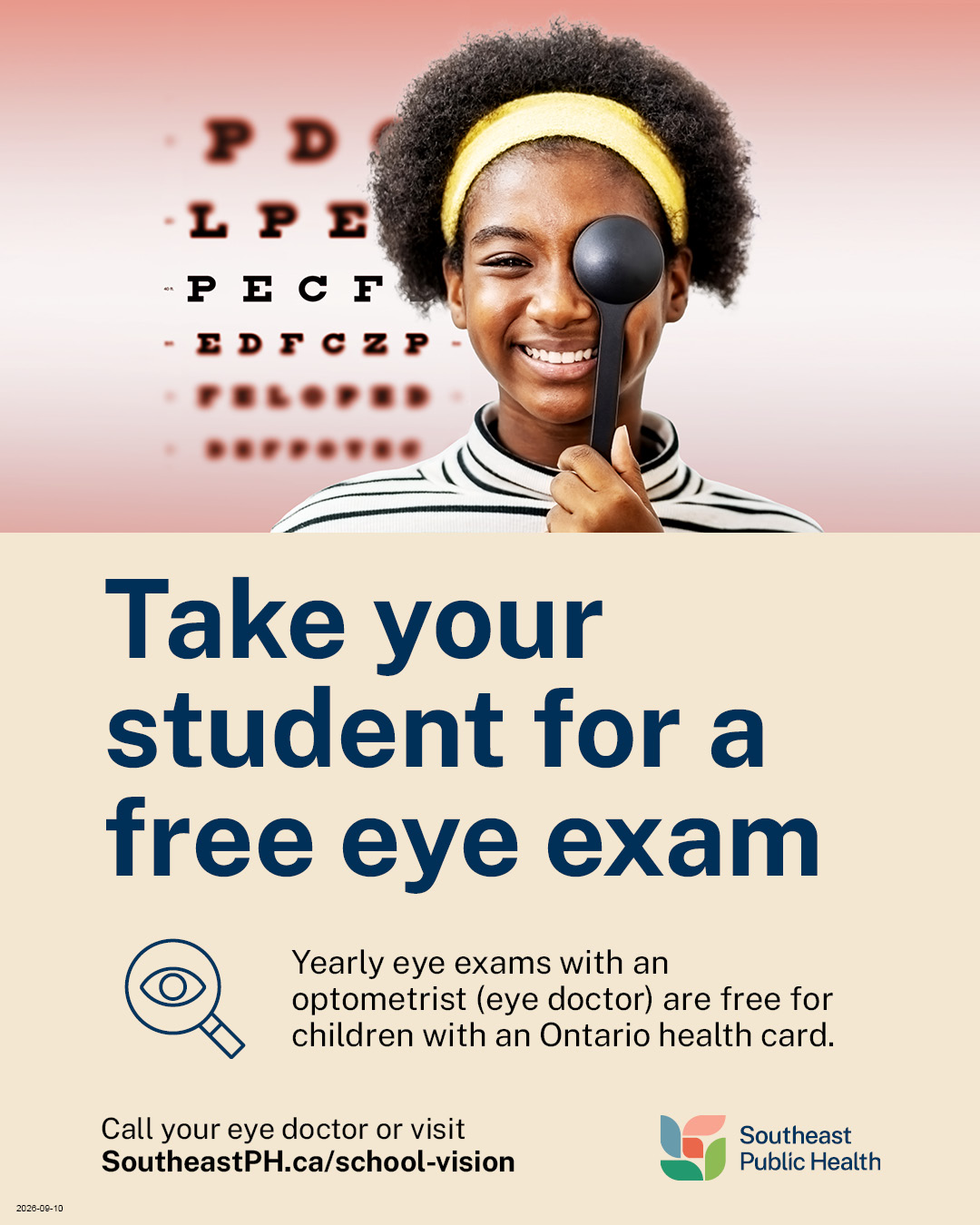 2026 09 10 newsletter insert does your child need glasses secondary