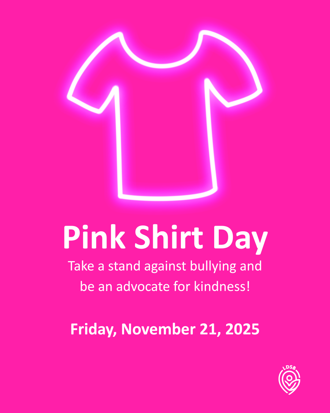 2025 11 01 Pink Shirt Day Social and Newsletter
